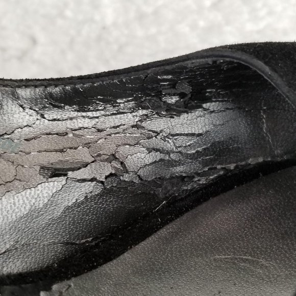 LIZ CLAIBORNE FLEX《294》leather pump black slingback suede women's sz 10 - Picture 5 of 11